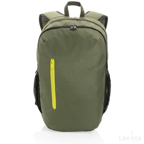 Impact AWARE™ 300D RPET casual rugzak groen, limegroen