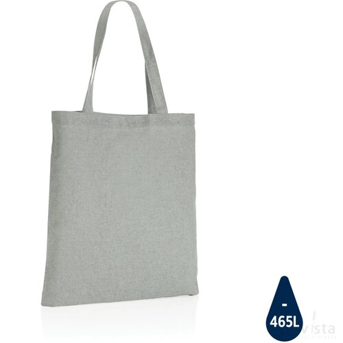 Impact AWARE™ gerecycled katoenen draagtas 145gsm grijs