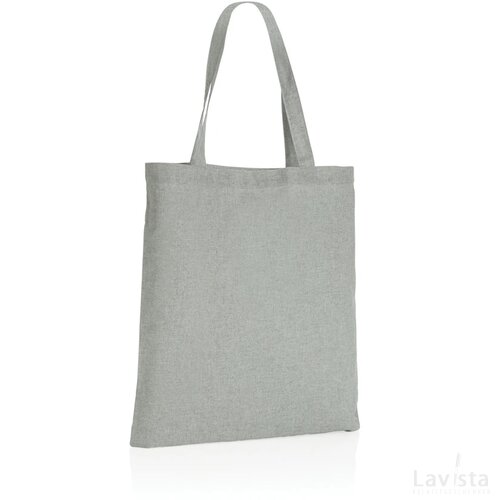 Impact AWARE™ gerecycled katoenen draagtas 145gsm grijs