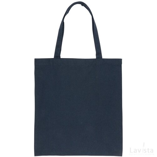 Impact AWARE™ gerecycled katoenen draagtas 145gsm donkerblauw