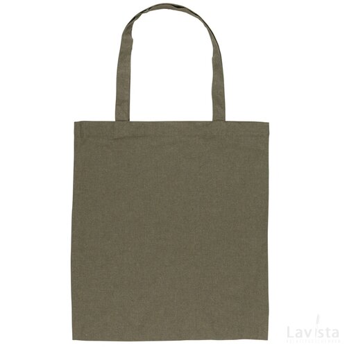 Impact AWARE™ gerecycled katoenen draagtas 145gsm groen