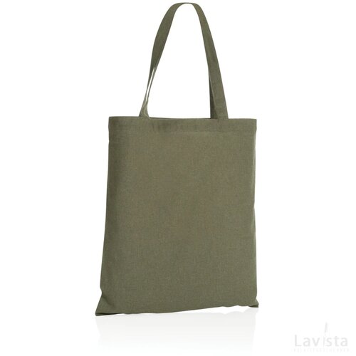 Impact AWARE™ gerecycled katoenen draagtas 145gsm groen