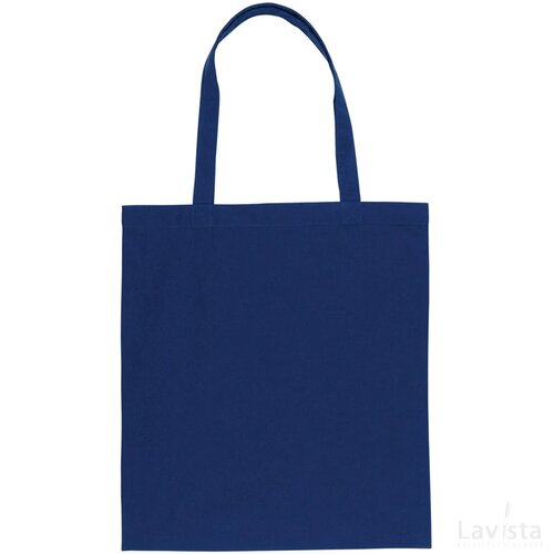 Impact AWARE™ gerecycled katoenen draagtas 145gsm blauw