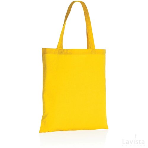 Impact AWARE™ gerecycled katoenen draagtas 145gsm geel