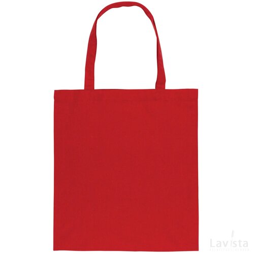 Impact AWARE™ gerecycled katoenen draagtas 145gsm rood