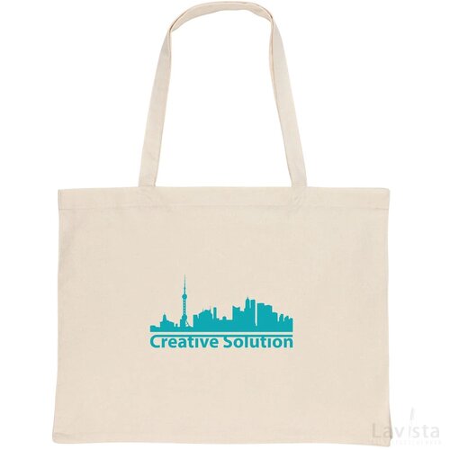Impact AWARE ™ gerecycled katoenen shopper 145gsm gebroken wit