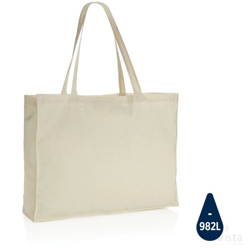 Impact AWARE ™ gerecycled katoenen shopper 145gsm gebroken wit