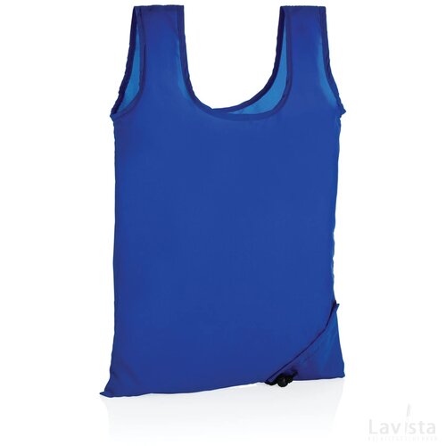 Impact AWARE™ RPET 190T opvouwbare shopper blauw