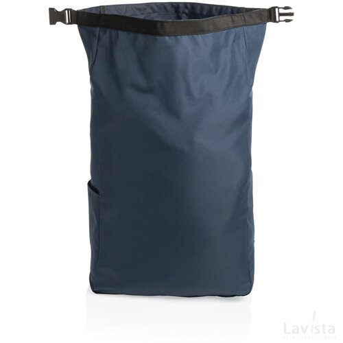 Impact AWARE™ RPET lichtgewicht rolltop rugzak donkerblauw