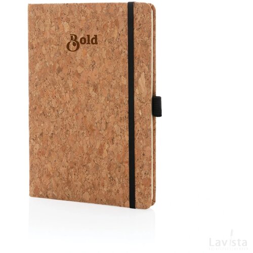 Kurk hardcover notitieboek A5 bruin