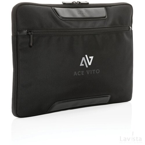 Swiss Peak AWARE™ RPET Voyager 15.6" laptophoes zwart