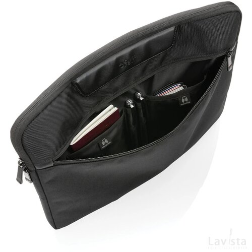 Swiss Peak AWARE™ RPET Voyager 15.6" laptophoes zwart