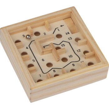 Geduldspel van hout beige