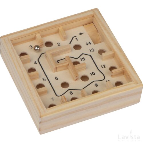 Geduldspel van hout beige