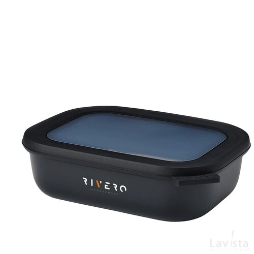 Mepal Cirqula Multikom Rechthoekig 1 L Lunchbox Nordic Black