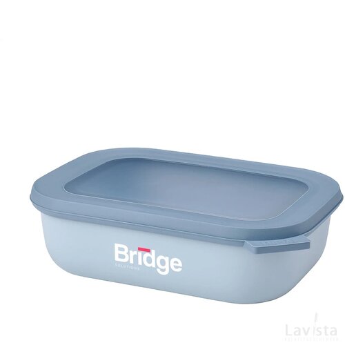 Mepal Cirqula Multikom Rechthoekig 1 L Lunchbox Nordic Blue
