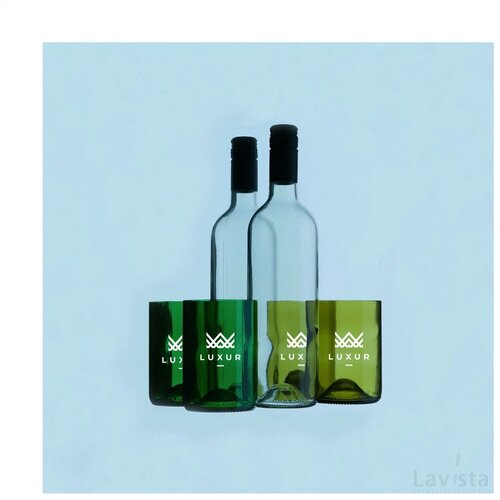 Rebottled® Tumbler 2-Pack Set Glazen Olive