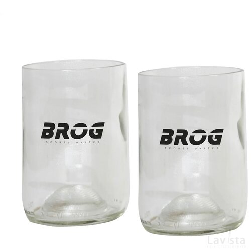 Rebottled® Tumbler 2-Pack Set Glazen Transparant