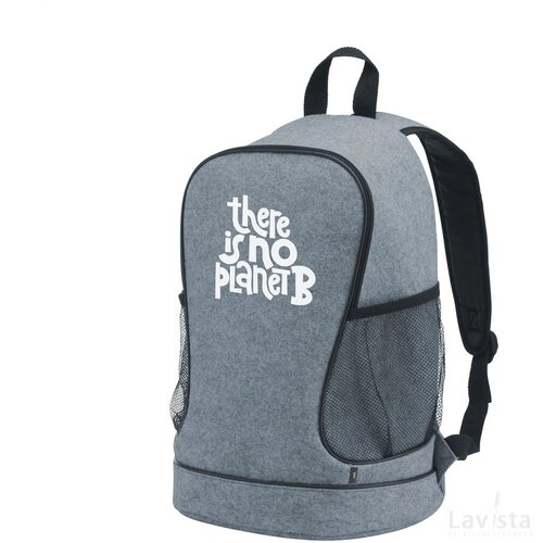 Promopack Felt Gym Bag Rugzak Grijs