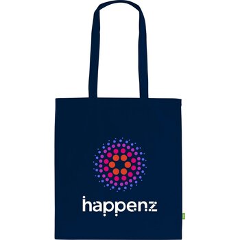 Organic Cotton Shopper 140 G/M² Tas Donkerblauw