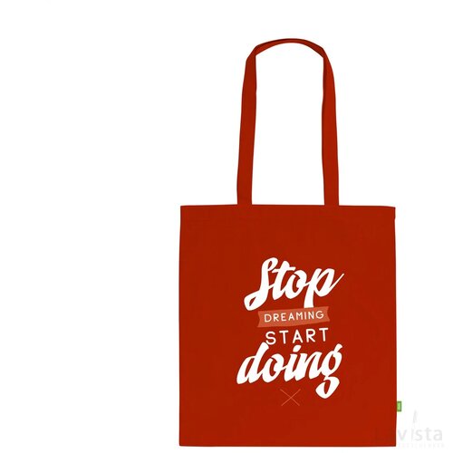 Organic Cotton Shopper 140 G/M² Tas Rood