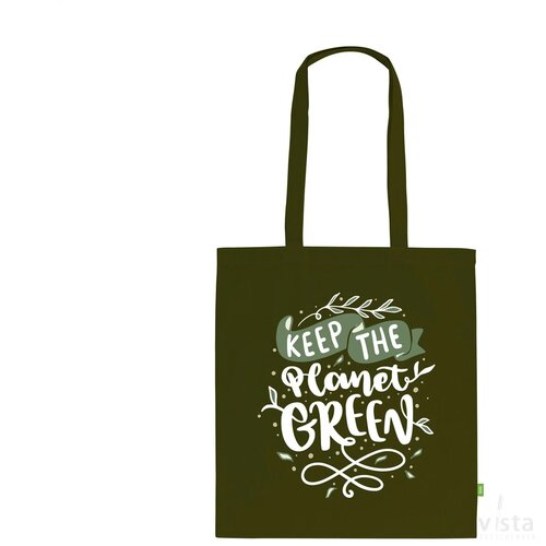Organic Cotton Shopper 140 G/M² Tas Olijfgroen