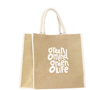 Gerano Jute Shopper Winkeltas Zwart Gerano Jute Shopper Winkeltas Zwart