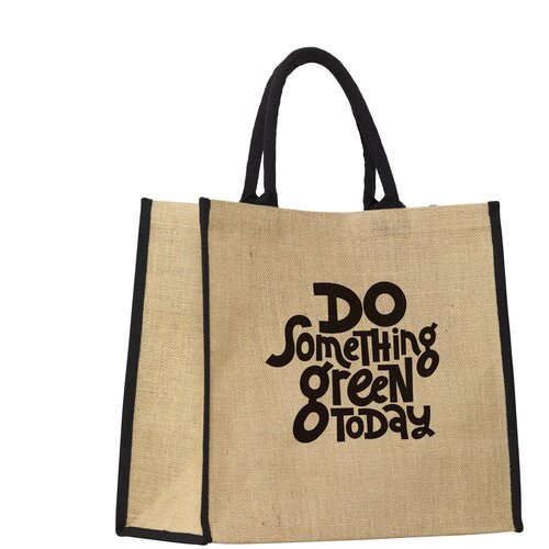 Gerano Jute Shopper Winkeltas Zwart