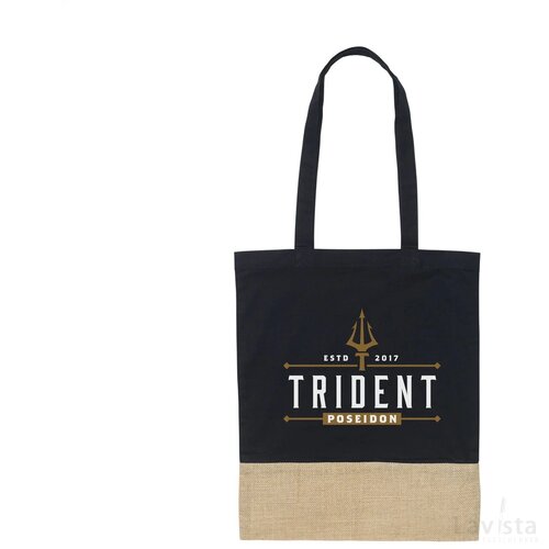 Combi Organic Shopper (160 G/M²) Tas Zwart
