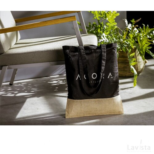 Combi Organic Shopper (160 G/M²) Tas Zwart