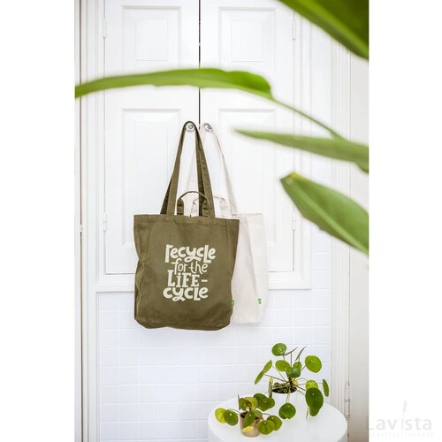 Organic Cotton Canvas Tote Bag (280 G/M²) Winkeltas Ecru