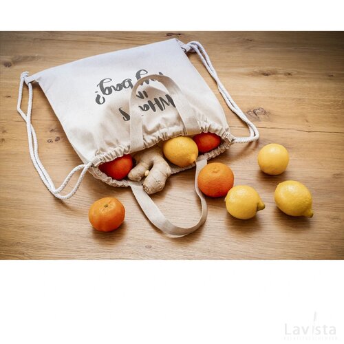 Recycled Cotton Promobag Plus Rugzak Naturel