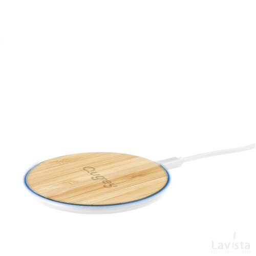 Bamboo 10W Wireless Charger Draadloze Snellader Wit