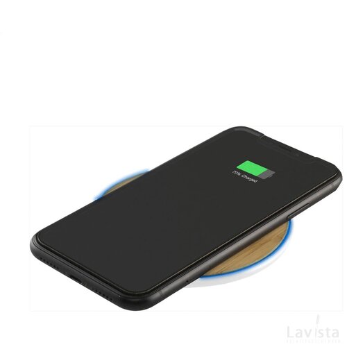 Bamboo 10W Wireless Charger Draadloze Snellader Wit