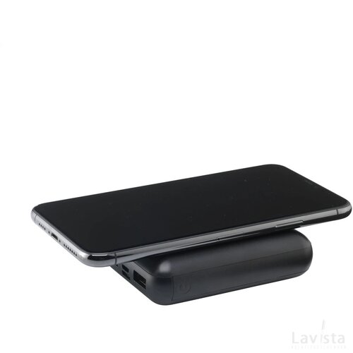 Pocketpower 10000 Wireless Powerbank Draadloze Oplader Zwart