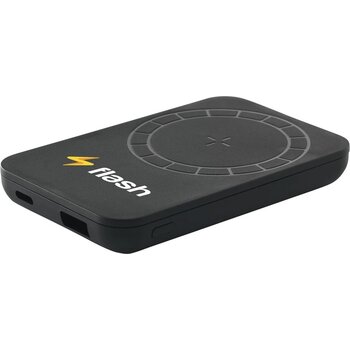 Force Magnetic Recycled Wireless Powerbank 5000 Oplader Zwart