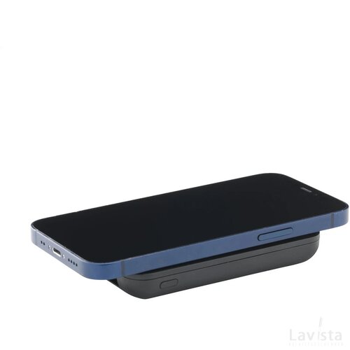 Force Magnetic Recycled Wireless Powerbank 5000 Oplader Zwart