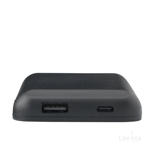 Force Magnetic Recycled Wireless Powerbank 5000 Oplader Zwart