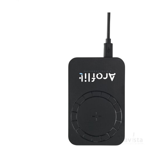 Force Magnetic Recycled Wireless Powerbank 5000 Oplader Zwart