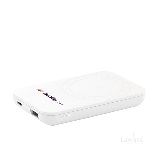 Force Magnetic Recycled Wireless Powerbank 5000 Oplader Wit