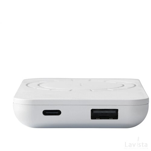 Force Magnetic Recycled Wireless Powerbank 5000 Oplader Wit