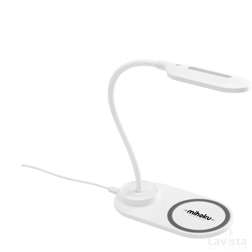 Carga 10W Desklight-Wireless Charger Bureaulamp Oplader Wit