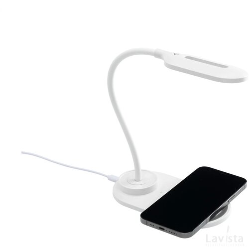 Carga 10W Desklight-Wireless Charger Bureaulamp Oplader Wit