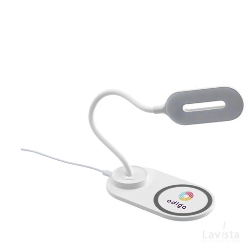 Carga 10W Desklight-Wireless Charger Bureaulamp Oplader Wit