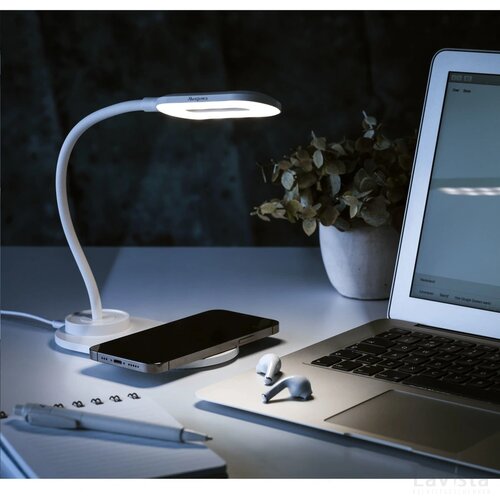 Carga 10W Desklight-Wireless Charger Bureaulamp Oplader Wit