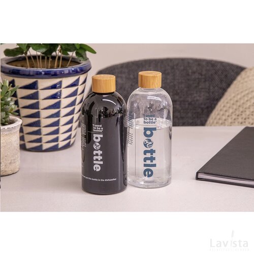 Rpet waterfles (500 ml) Zwart