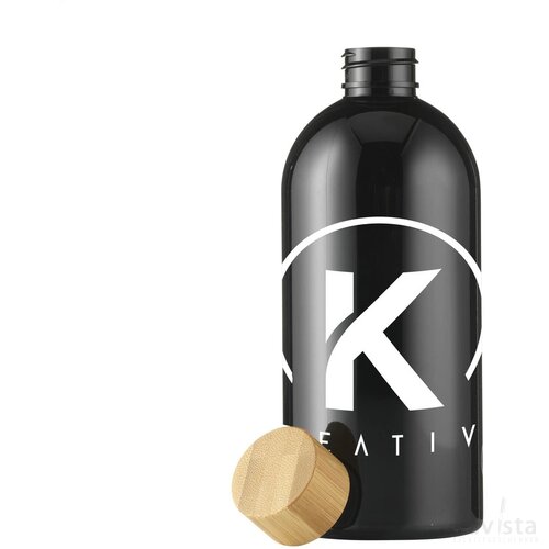 Rpet waterfles (500 ml) Zwart