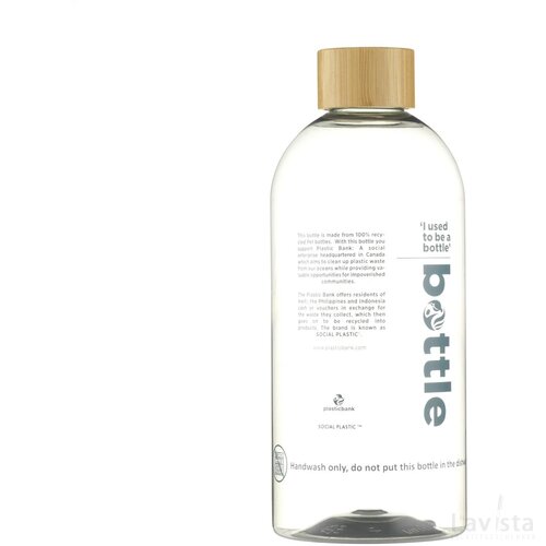 Rpet waterfles (500 ml) Transparant