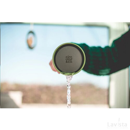 Circular&Co Recycled Coffee Cup 340 Ml Koffiebeker Wit/Groen