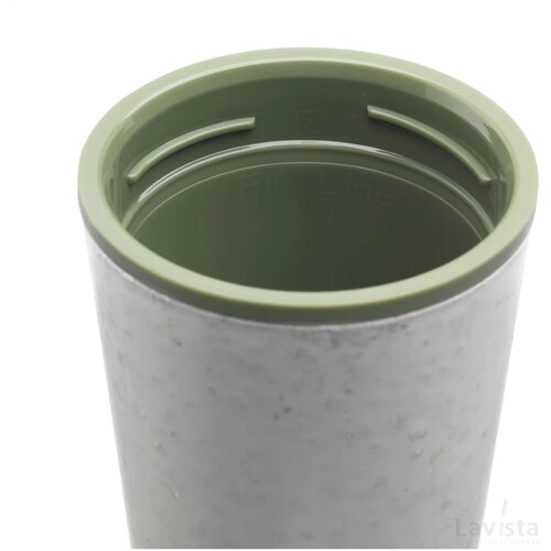 Circular&Co Recycled Coffee Cup 340 Ml Koffiebeker Wit/Groen